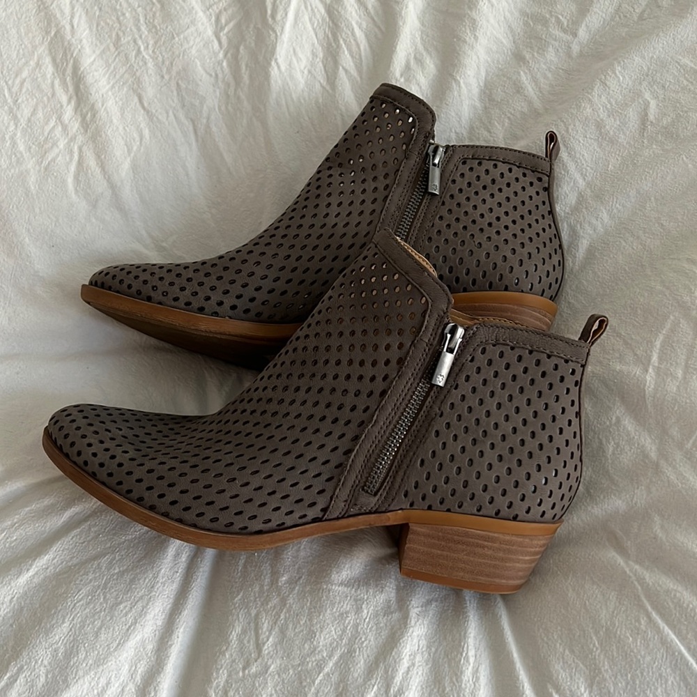 Lucky Brand Baylah Perforated
Suede Ankle Boot